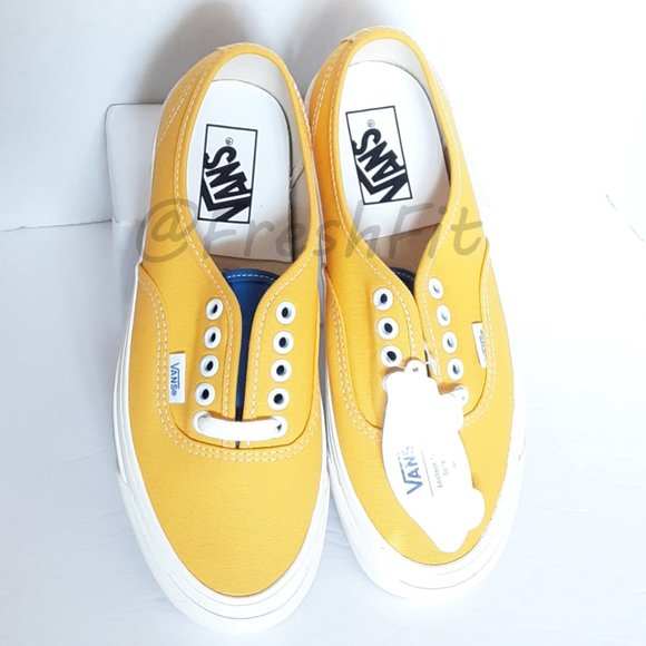 🆕Vans Authentic 44 DX Anaheim Factory OG Yellow Blue Check M7 | W8.5 NWT NWOB - Picture 3 of 8